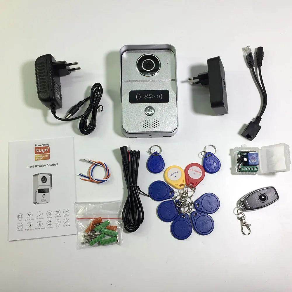 WiFi Doorbel1080P PoE WiFi Doorbell Motion Detect, SD Card, App - P12 Hub Europe