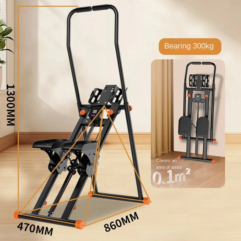 FJ Home Staircase Stepper Climbing Machine Home Indoor Climbing Staircase Machine Foldable Stepp Climbing Mountaineering Machine