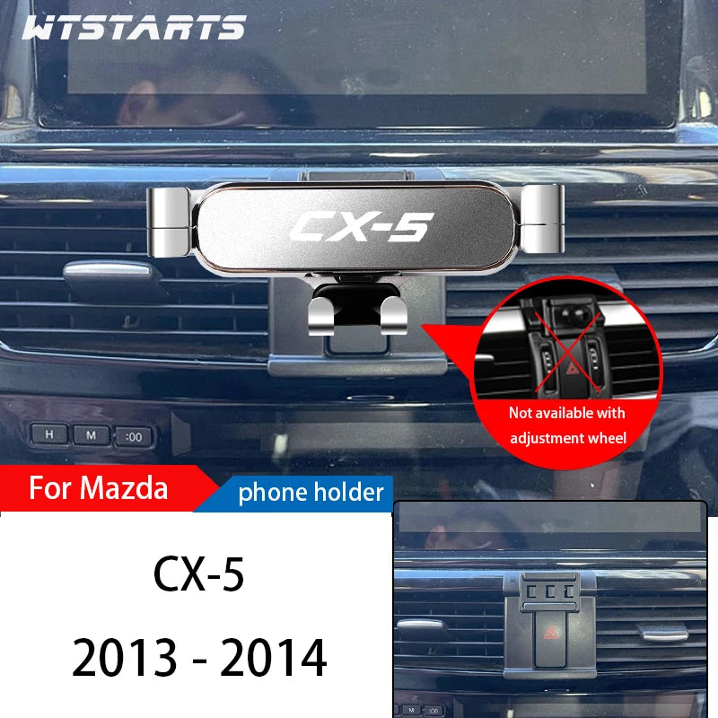 Car Phone Holder Mount Stand For Mazda CX-5 2013-2022 Adjustable GPS Navigation Mobile Phone Bracket Car Lnterior Accessories