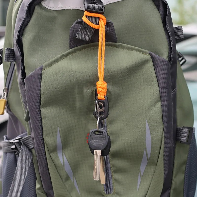 Key Ring Umbrella Rope Hook Outdoor Camping Sports Accessories Braid Rope 7-core Keychain Flashlight Small Tool Key Lanyard