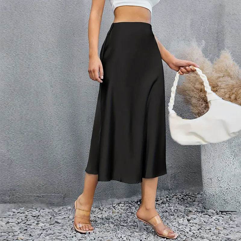 Women's Satin Long Skirt - P12 Hub Europe