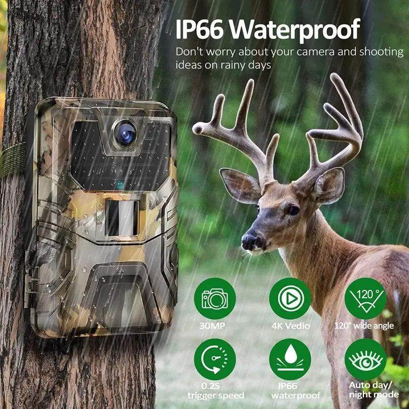 Trail Outdoor Camera 36MP 2K No Glow Night Vision, Waterproof - P12 Hub Europe