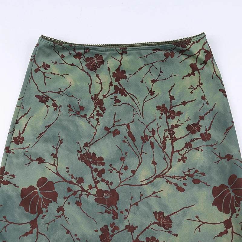 Floral Print Low Rise Skirt - P12 Hub Europe