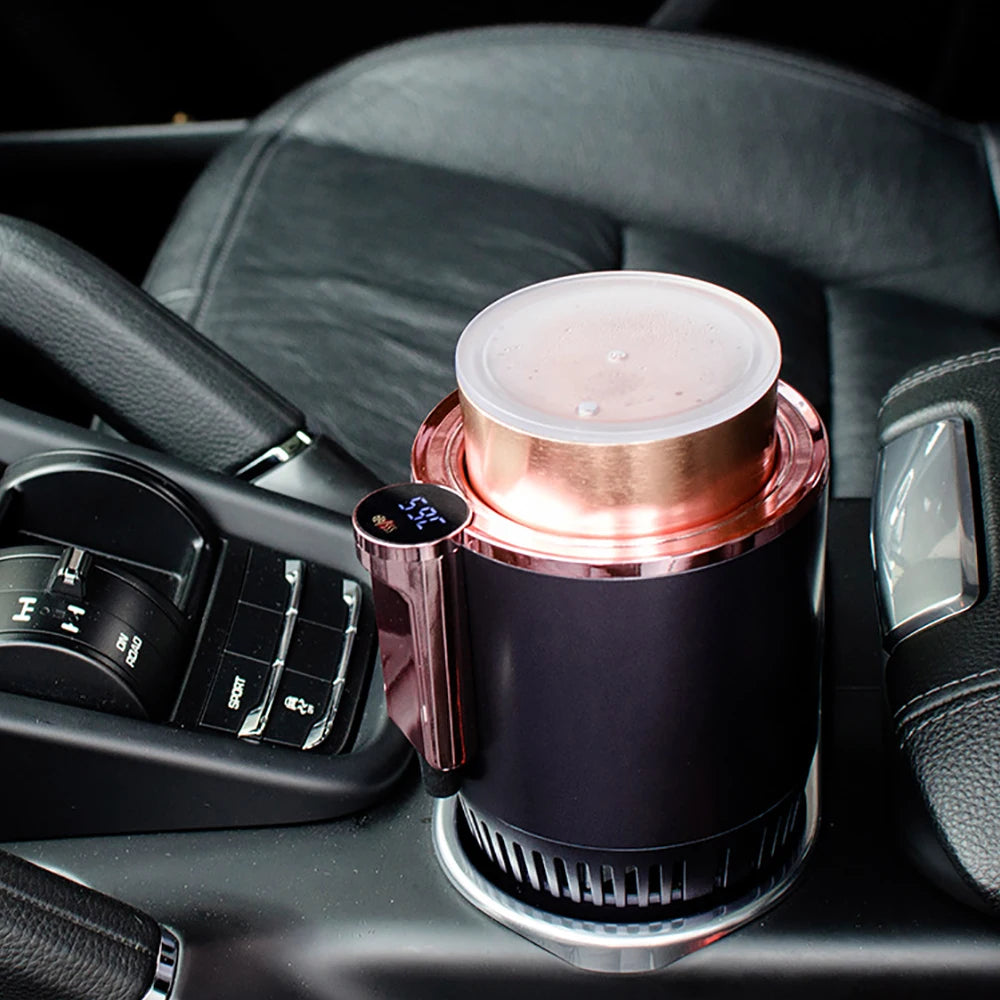 DC 12V Warmer Cooler Smart Car Cup Car Heating Cooling Cup 2-in-1 Car Office Cup Mug Holder Cooling Beverage travel Drinks Cans