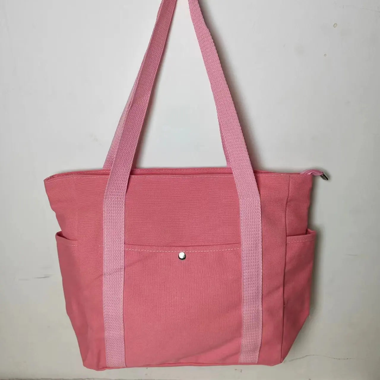 Large Capacity Canvas Solid Letter Tote Bag Versatile Handbag for Commuter Work Student Class Underarm Women's Bag shopping bag