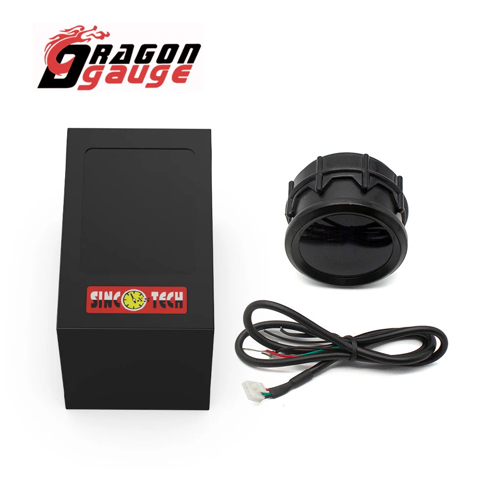 「DRAGON」 2" 52mm Car Fuel Level Gauge with Fuel Float Sensor Electronic Display 8-18V Automotive Gauge