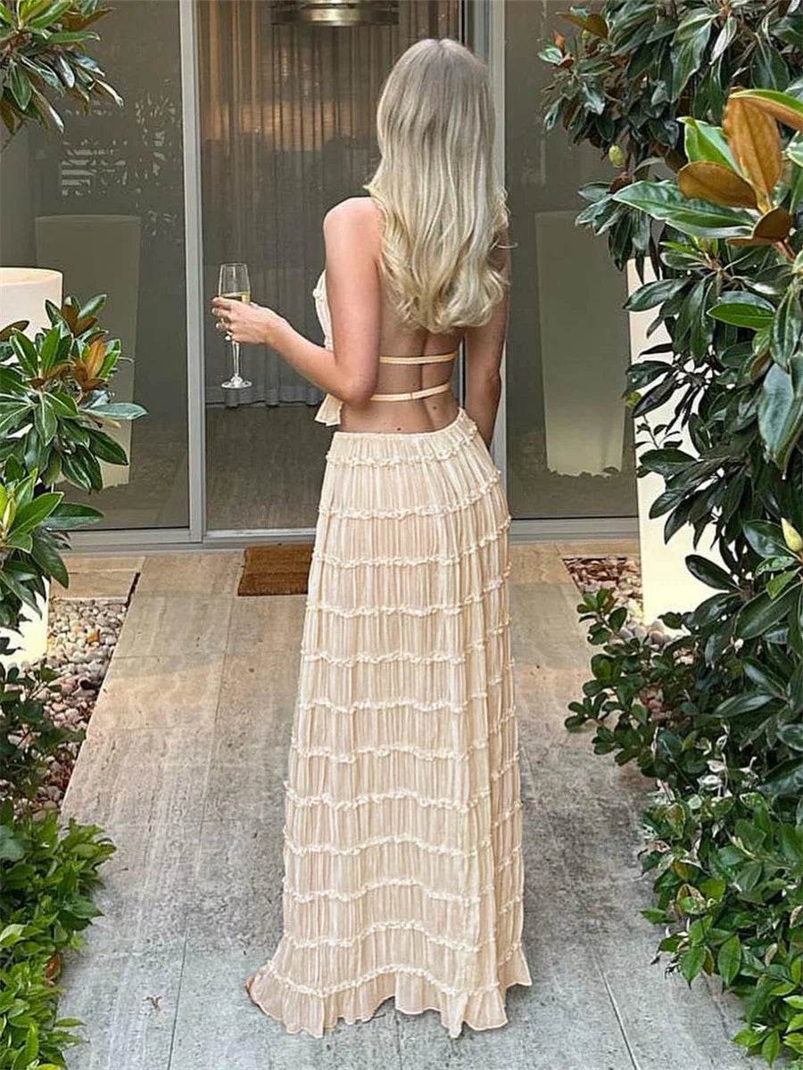 Elegant Backless Maxi Set - P12 Hub Europe