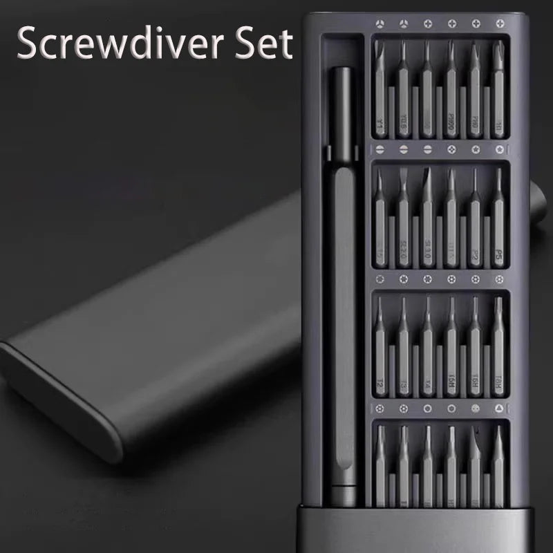 25 in 1 Precision Screwdriver Set Portable Multifunctional Glasses Mobile Phone Repair Tool Disassembly Magnetic Mini Pocket