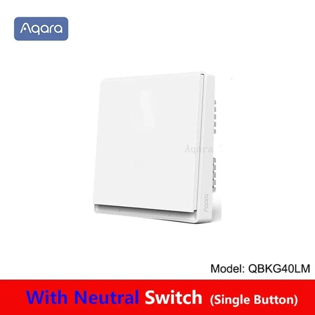 Aqara E1 Smart Wall Switch Wireless Switch Zigbee 3.0 With/No Neutral One Key Remote Control For Xiaomi Mi Home Homek APP