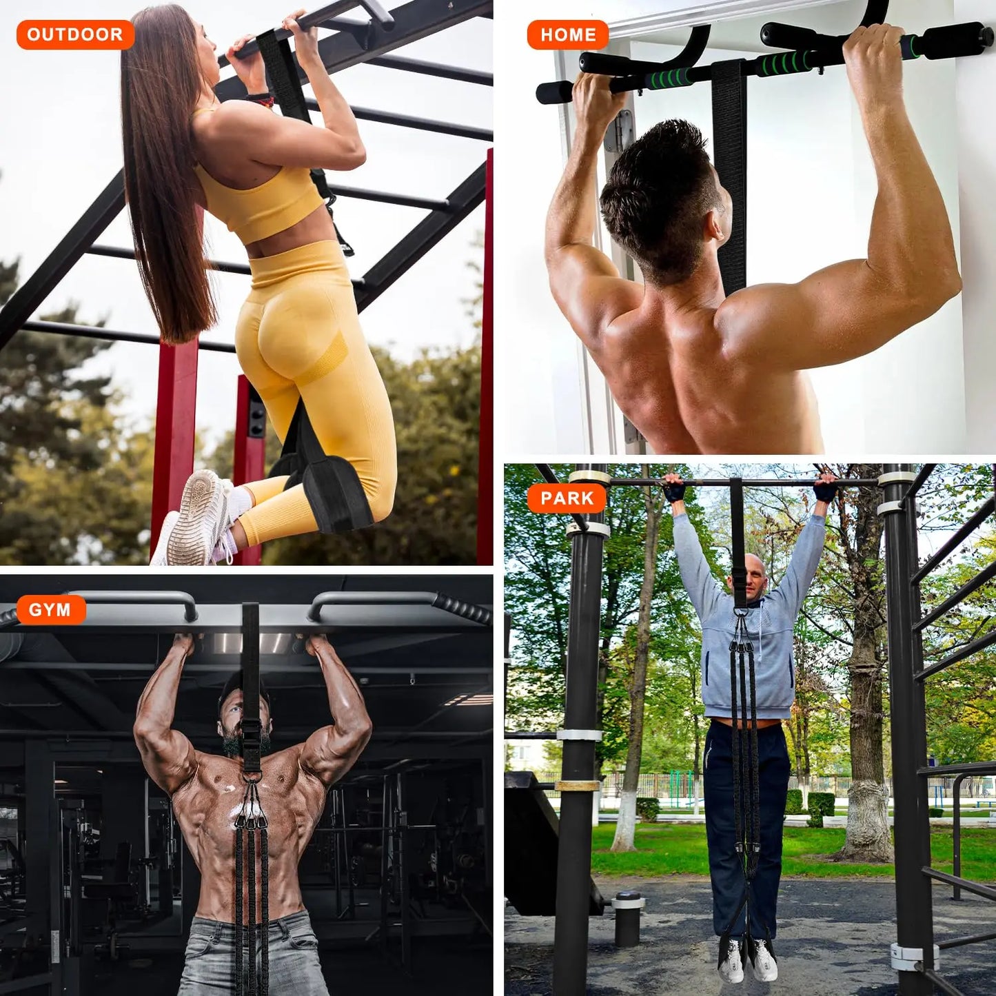 Assisted Pull Up Bands 75-300 LBS Multifunctional Assist Belt Strength Training Fitness Tools High Intensity Pull Up Band