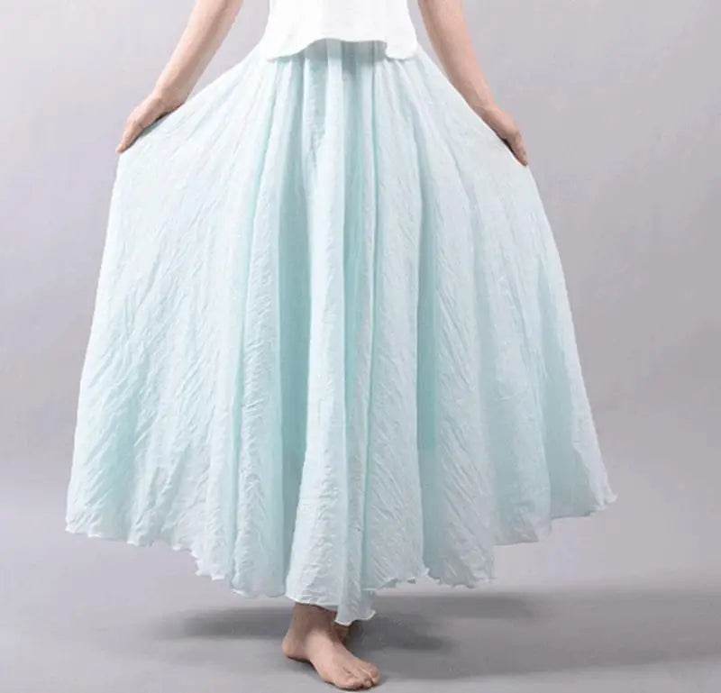 Women's Elegant Linen Maxi Skirt - P12 Hub Europe