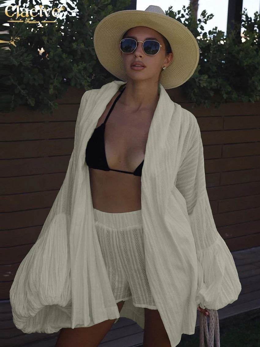 Clacive White Shorts Set - P12 Hub Europe