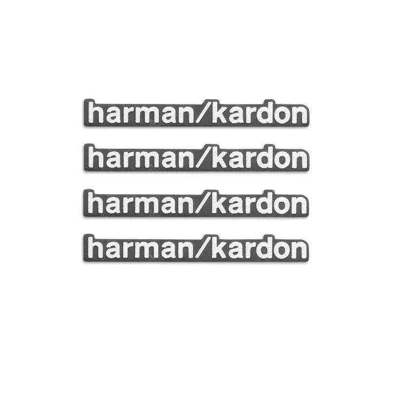 4pcs/8pcs high-quality Metal harman/kardon car Hi-Fi Speaker audio Speaker Badge stereo Emblem sticker Auto styling accessories