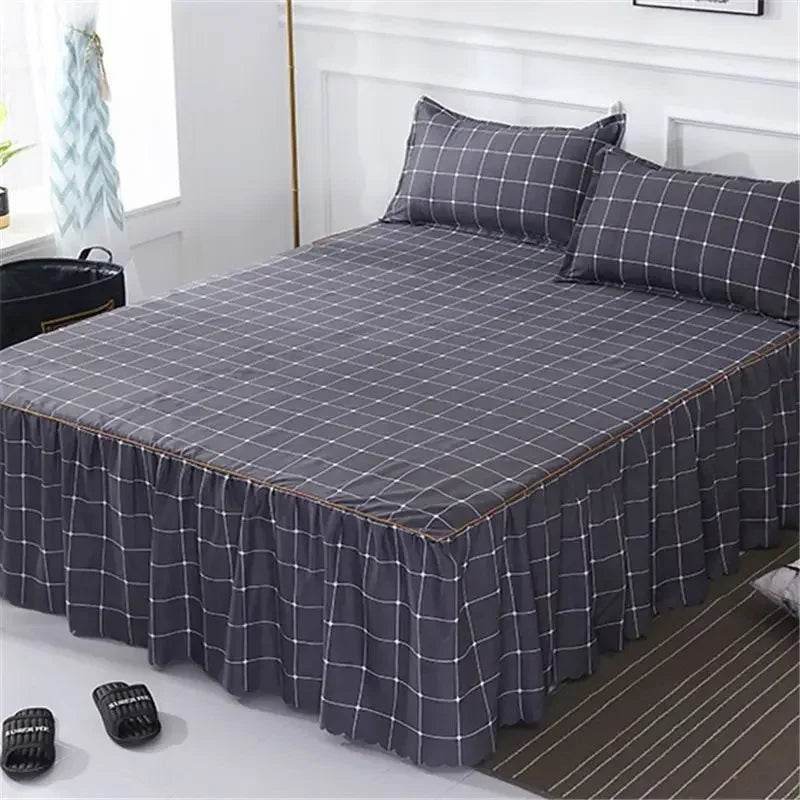 Stylish Single-piece Bed Circumference Skirt, Korean Version Bedspread & Coverlet, Fade-Resistant Design - P12 Hub Europe