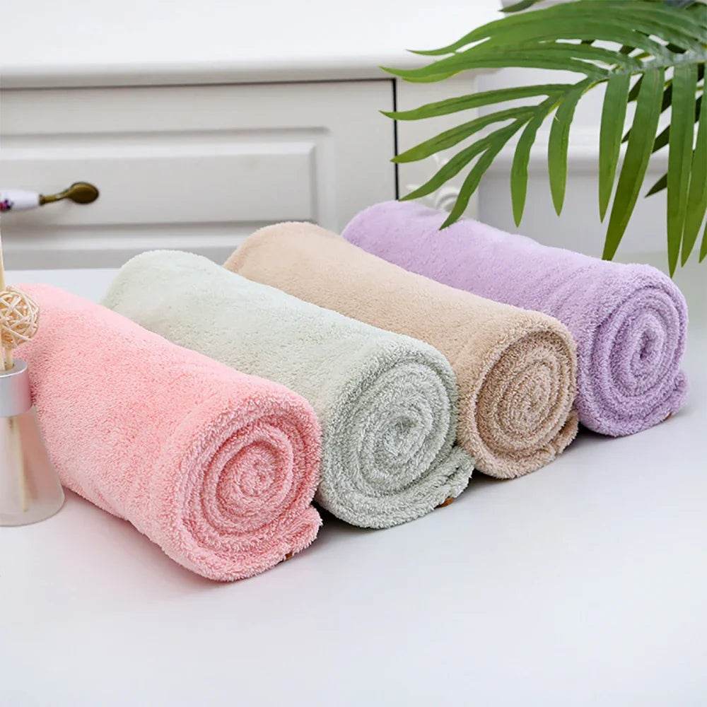 1PC Hair Drying Hat Quick-dry Microfiber Hair Towel Cap Hat Women Bath Hat Solid Towel Cap Super Absorption Turban Hair Dry Cap - P12 Hub Europe