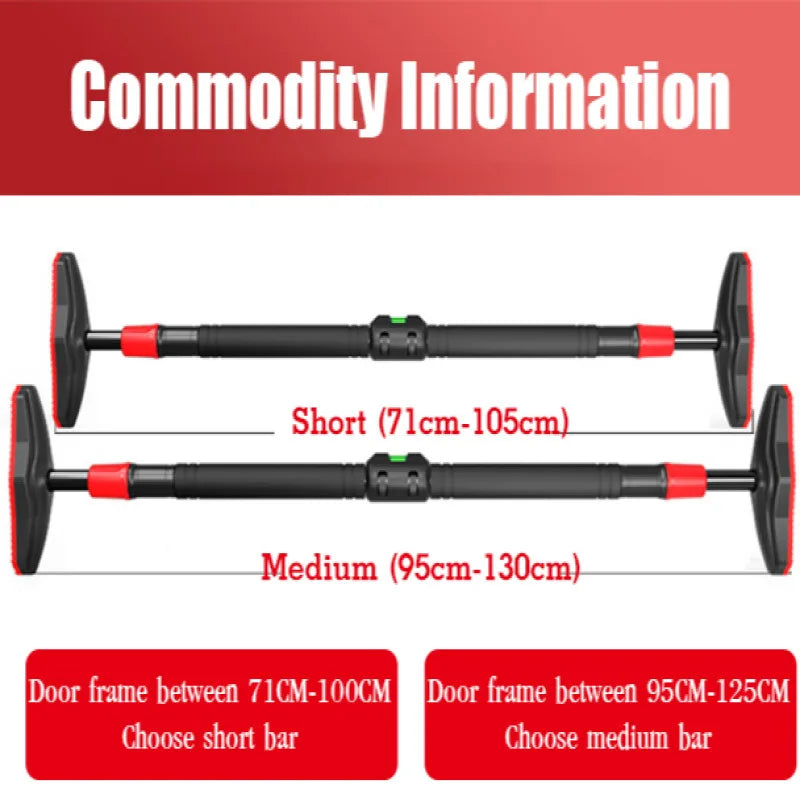 Household Indoor Children's No Perforated Pull-up Fitness Equipment Non Damaging Wall Anti Slip Horizontal Bar Fitness Equipment