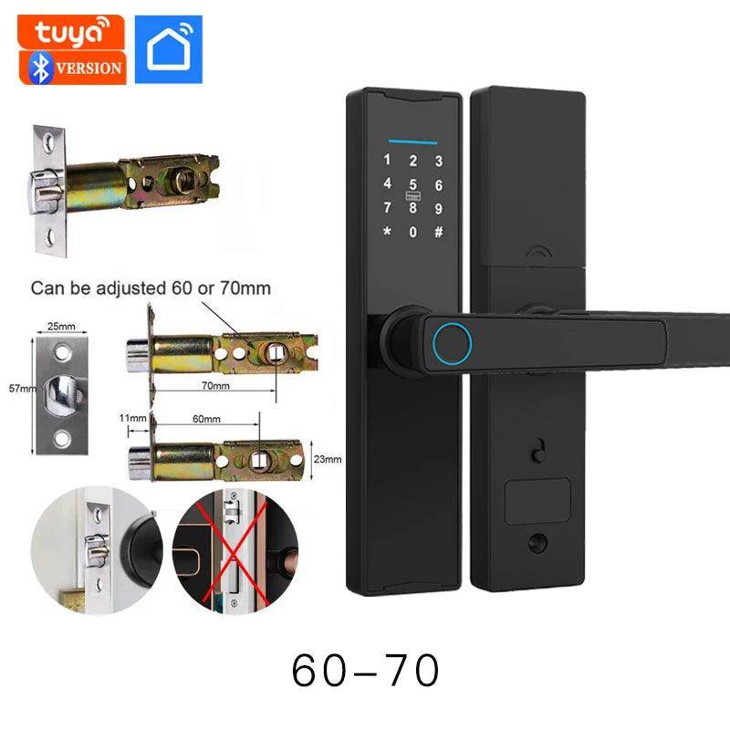 Smart Fingerprint Door Lock | App, Card, Code, Key - P12 Hub Europe