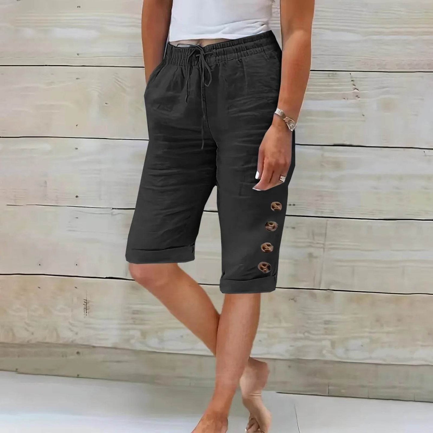 Women's Summer Cotton Linen Pants - P12 Hub Europe