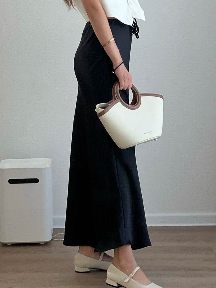 Women's Satin Maxi Skirt - P12 Hub Europe