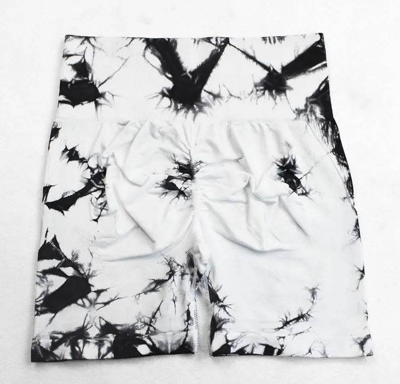 Tie Dye Yoga Shorts Women - P12 Hub Europe