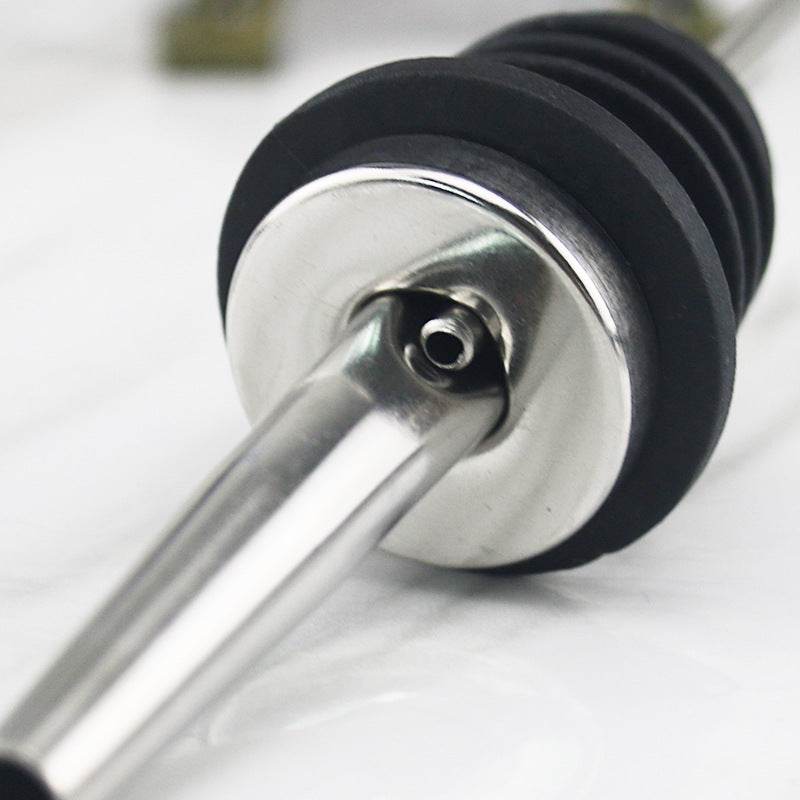 Stainless Steel Wine Olive Oil Pourer Dispenser Spout Glass Bottle Pourer Cap Spout Stopper Mouth Dispenser Bartender - P12 Hub Europe