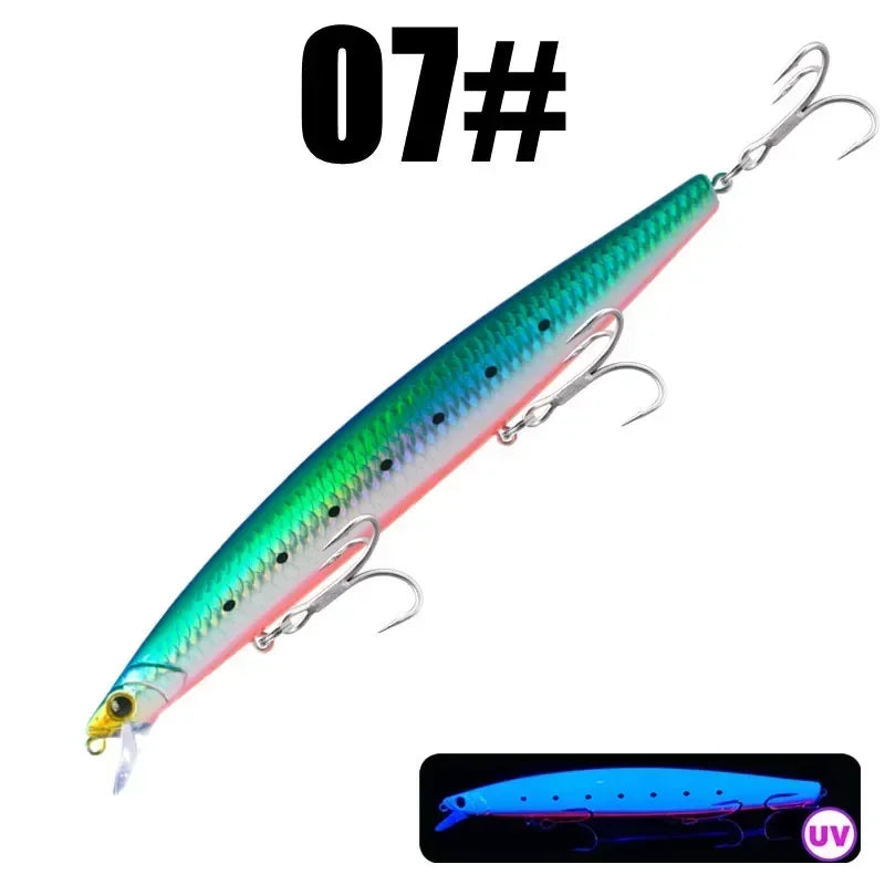GREENSPIDER 16cm 33g New Long Casting Minnow Baits Floating Sea Fishing Lures Wobble Artificial Hard Baits Jerkbait Minnow
