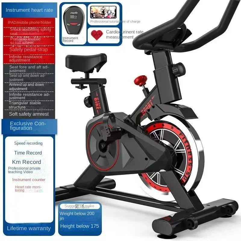 Spin Bike Home Fitness Equipment-Gym Dedicated Indoor Exercise Weight Loss Silent Smart Power Bike-Hot New for EffectiveWorkouts