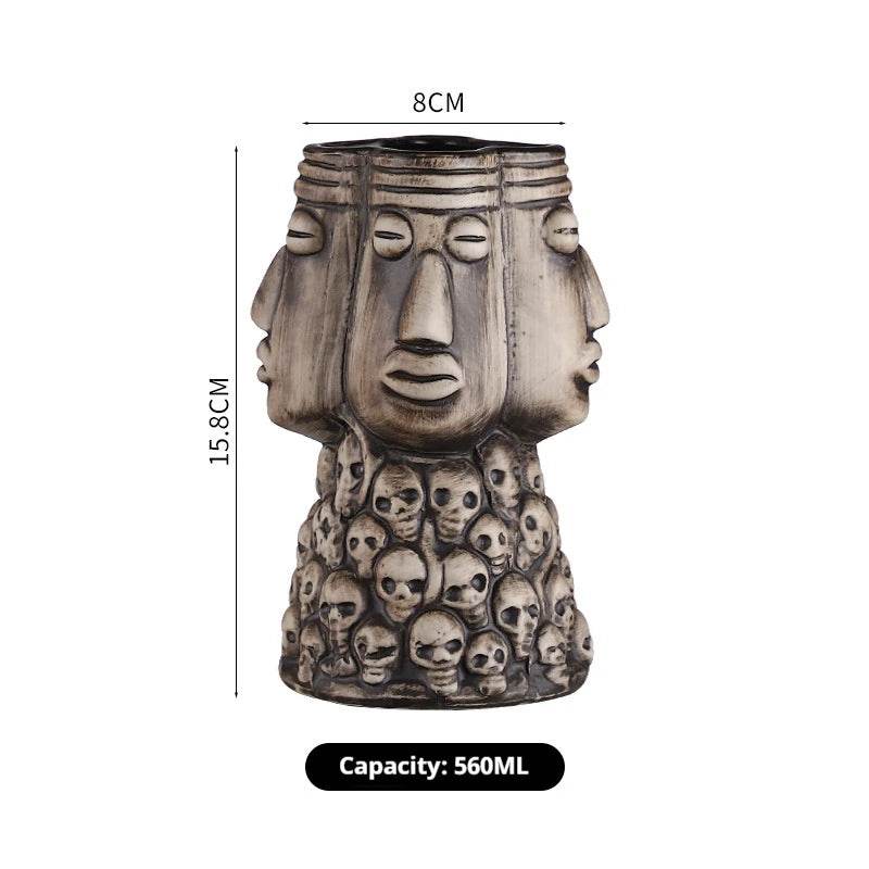 Personalized Hawaiian cocktail cups,tiki bar tiki cups,tiki mugs,creative cups, ceramic cups, zombie cups,drinkware - P12 Hub Europe