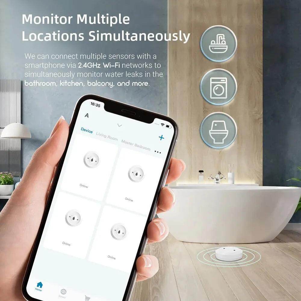 Water Sensor, Tuya Leak Detector | Smart Life Alarm - P12 Hub Europe