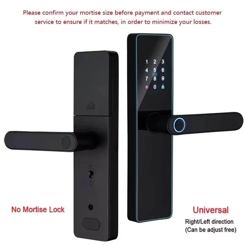 Fingerprint Door Lock | App, Remote, Handle, Card, Code - P12 Hub Europe