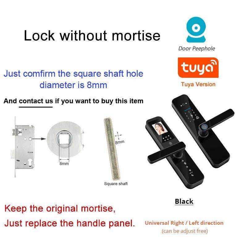 Fingerprint Door Lock w/ Camera & Display - P12 Hub Europe