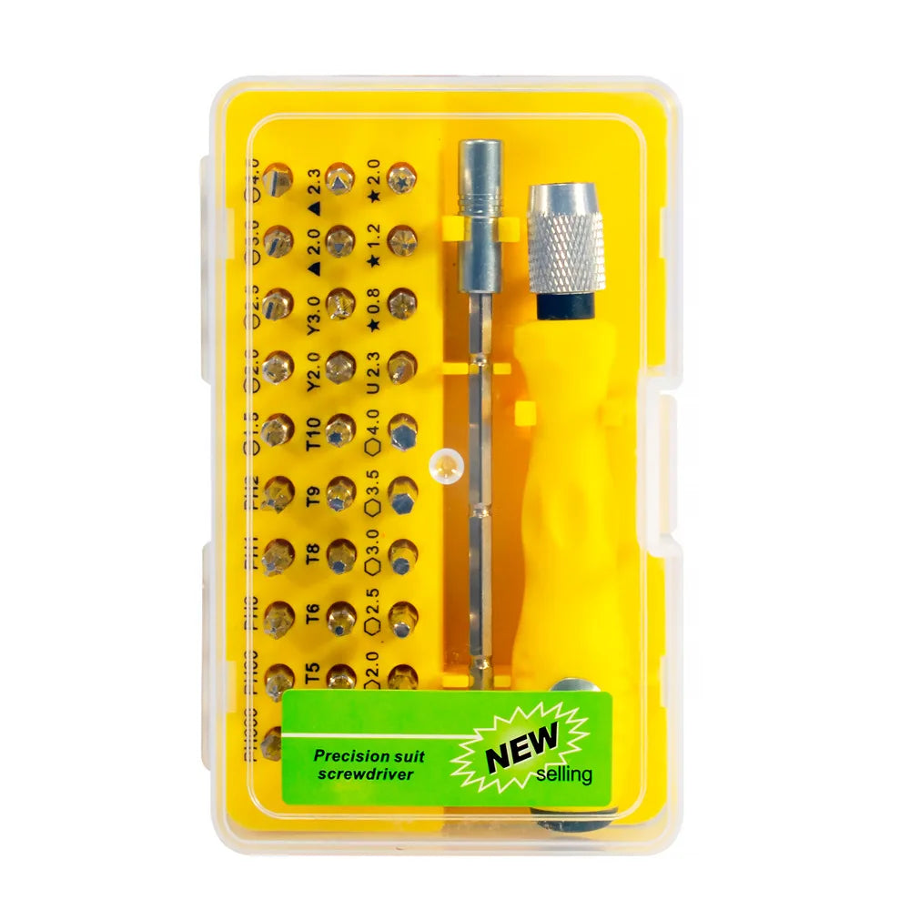 32 In 1 Multifunction Manual Screwdriver Kit for Mobile Phone Computer Electronic Repair Tool Set Product with Extension Rod