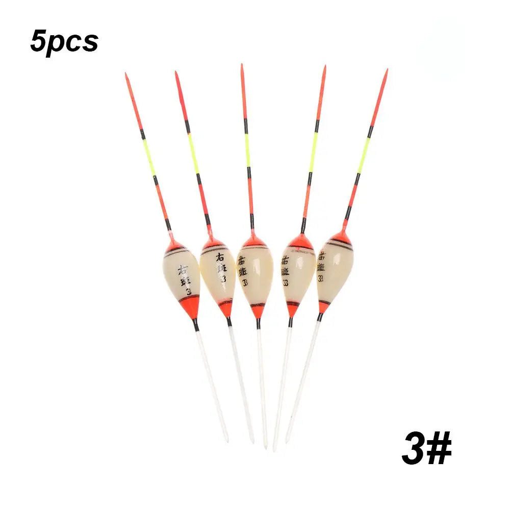 5pcs New Fishing Floats Balsa Flotteur Balsa Wood Wooden Floats Durable Portable Exquisite High Quality Floats Hot 3# 4# 10#