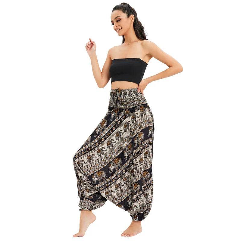 Women's Boho Harem Rayon Pants - P12 Hub Europe