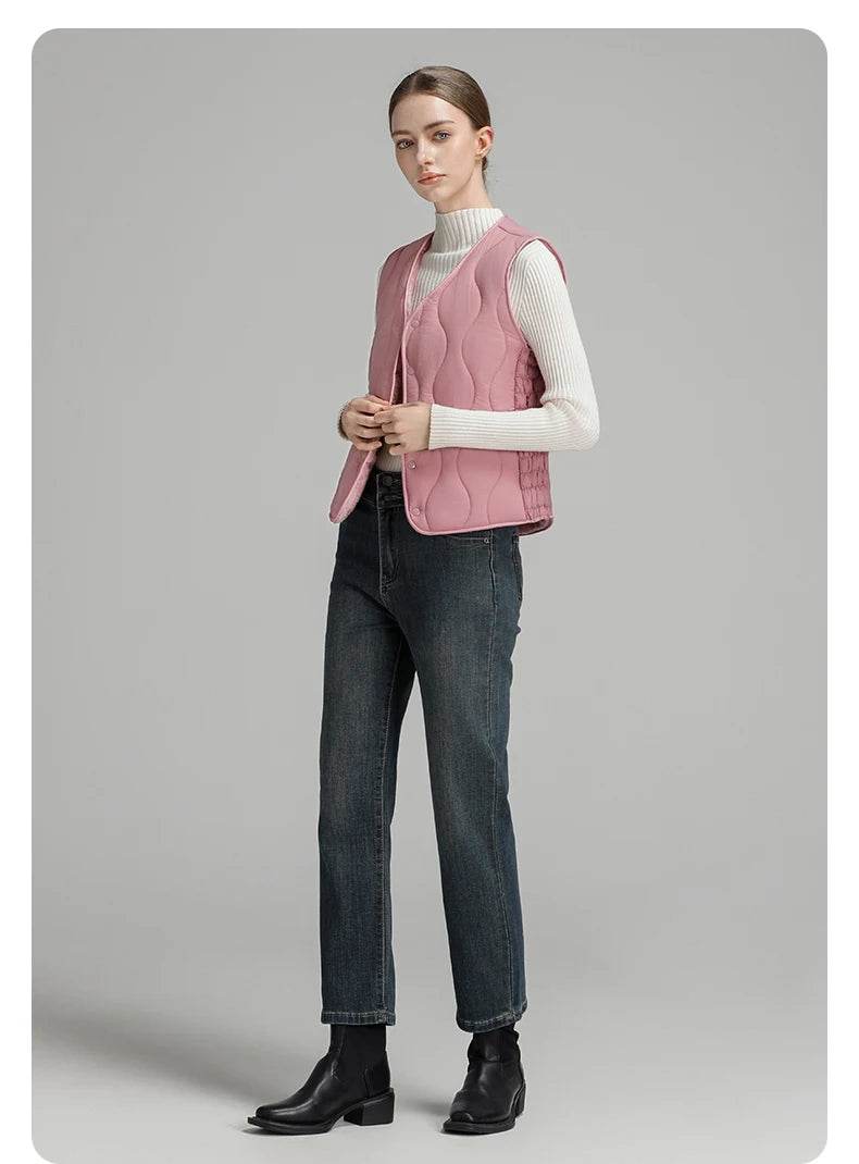 Women's Lightweight Down Vest - P12 Hub Europe