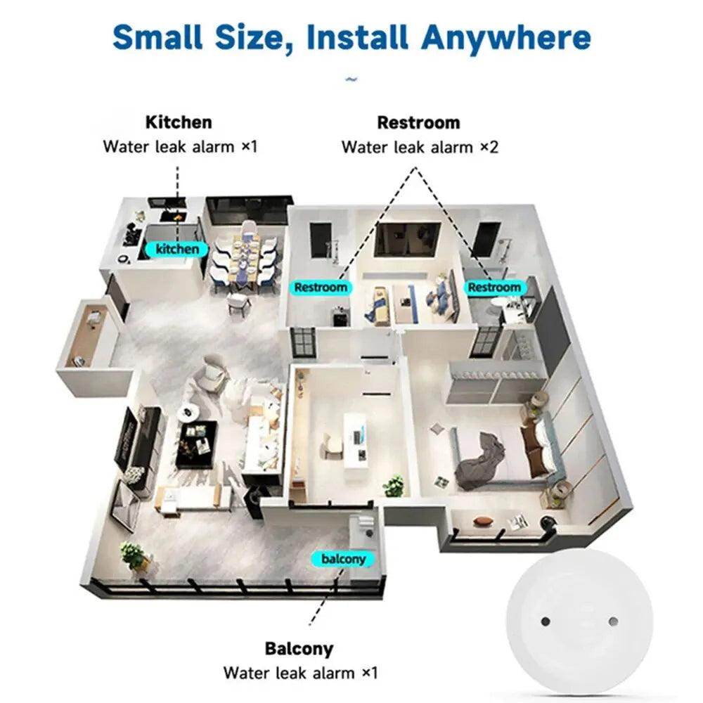 Water Sensor, Tuya Leak Detector | Smart Life Alarm - P12 Hub Europe