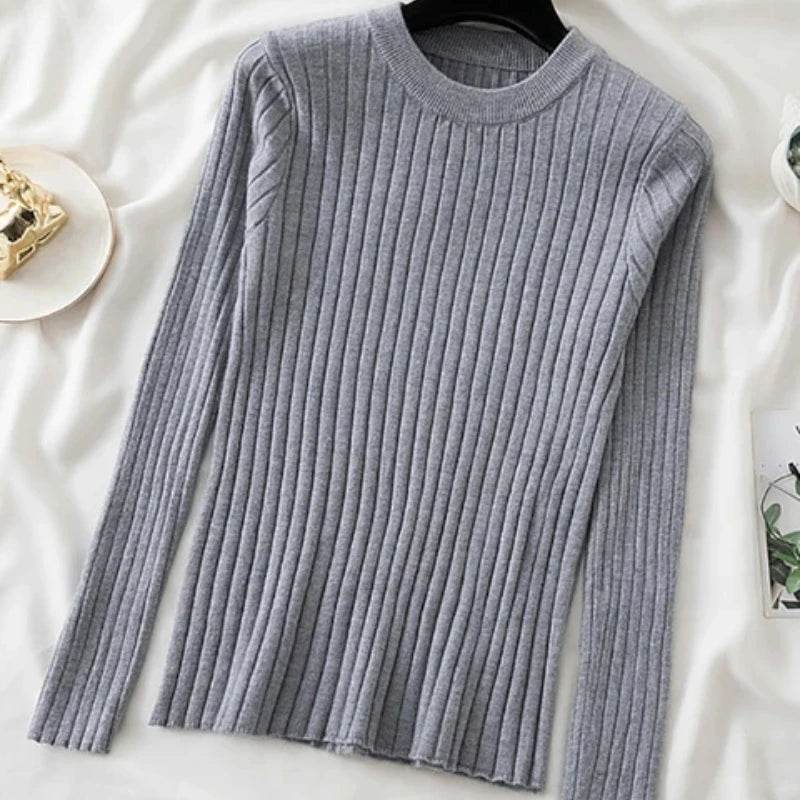 Women's Basic O-Neck Sweater - P12 Hub Europe