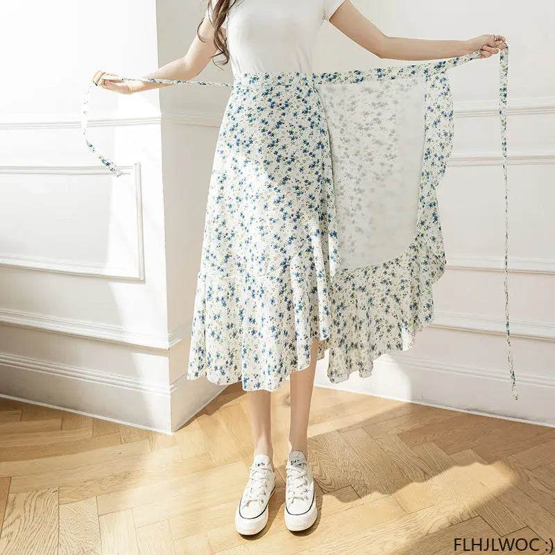 Women's Floral Lace-Up Dress - P12 Hub Europe
