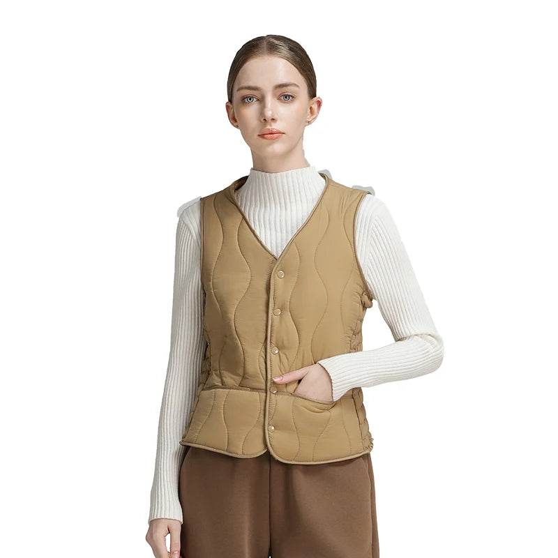 Women's Lightweight Down Vest - P12 Hub Europe