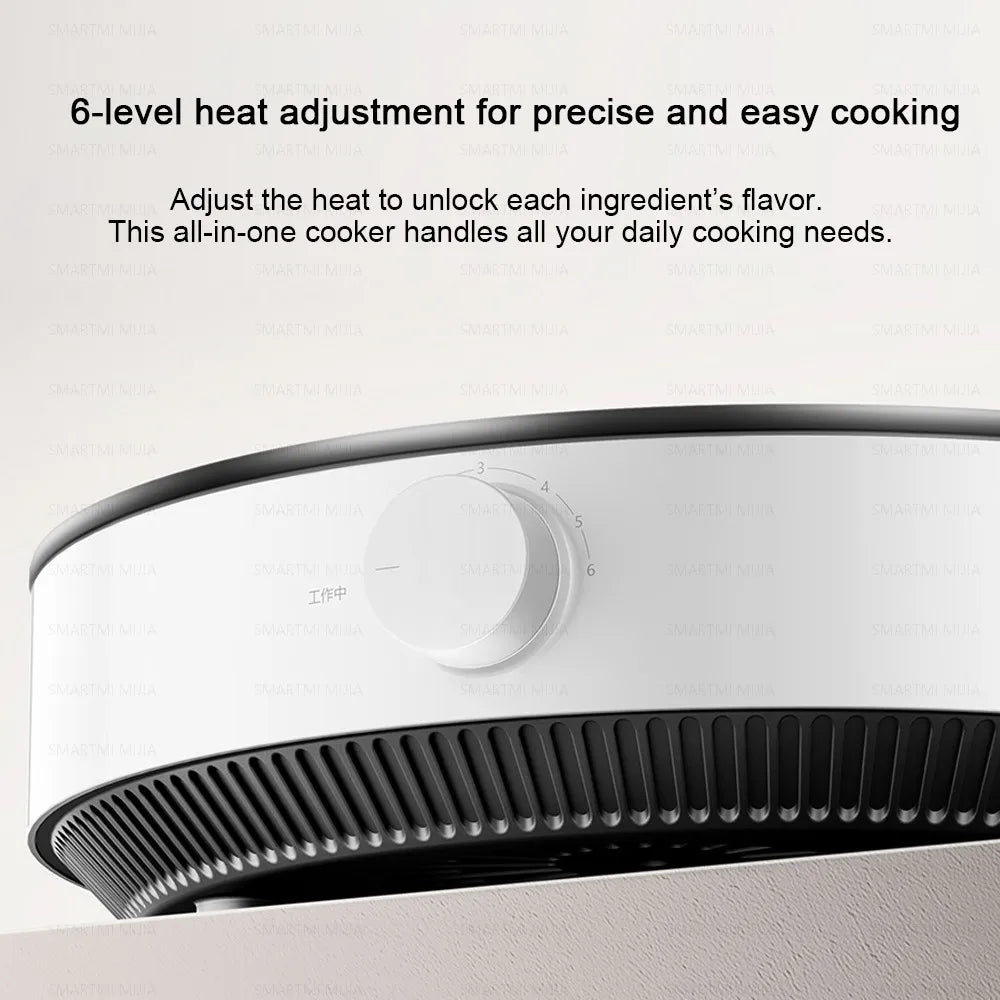 XIAOMI MIJIA Induction Cooker N1, 2100W High-Power, 6 Heat Levels, 8 Safety Protections, Easy Clean,Chinese Version With Adapter