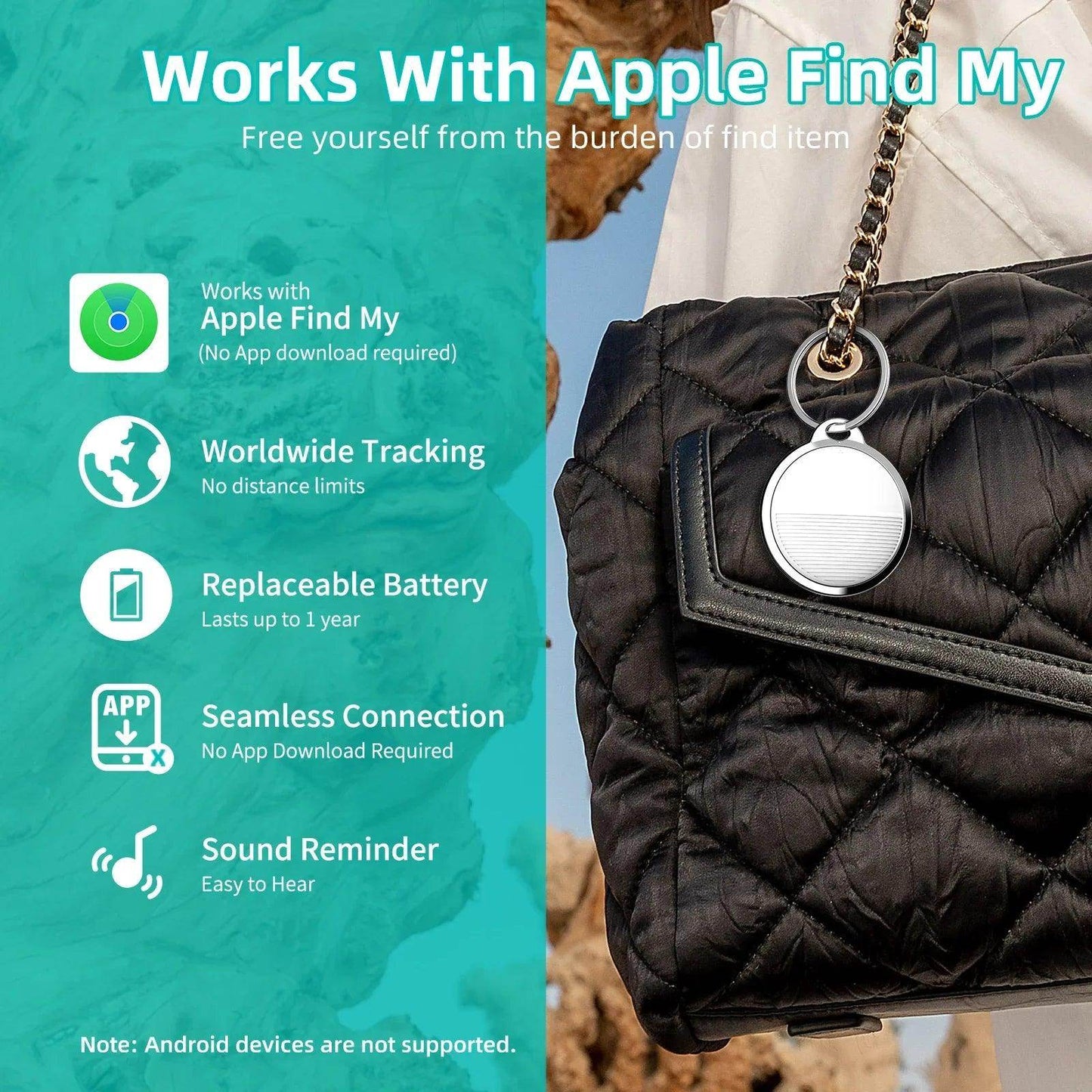 Tracker GPS Mini Apple Find My - P12 Hub Europe