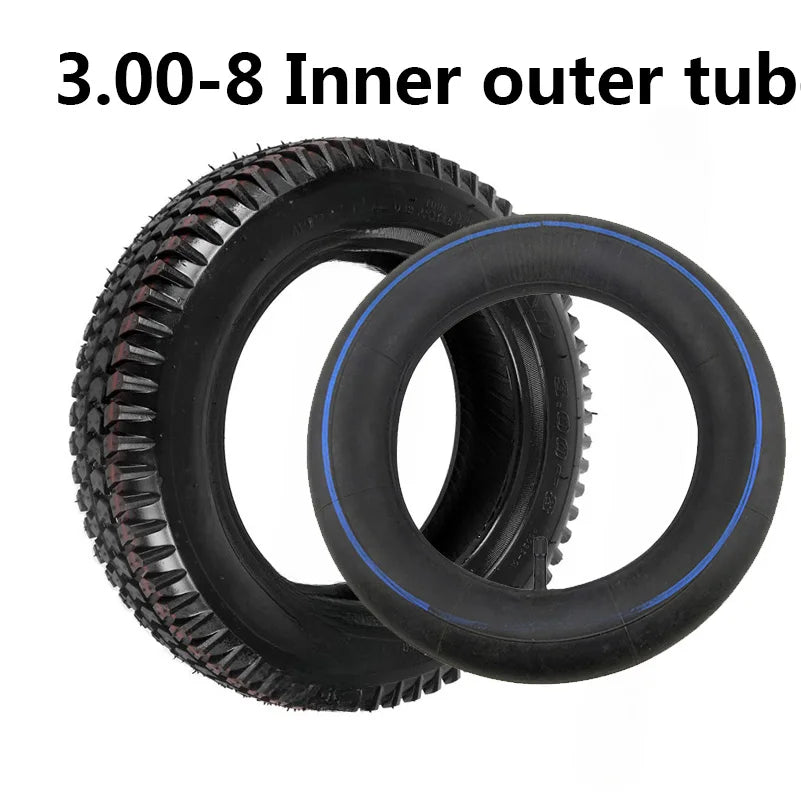 3.00-8 / 300-8 Tire 4PR Tyre Fits Gas and Electric Scooters Warehouse Vehicles Mini Motorcycle