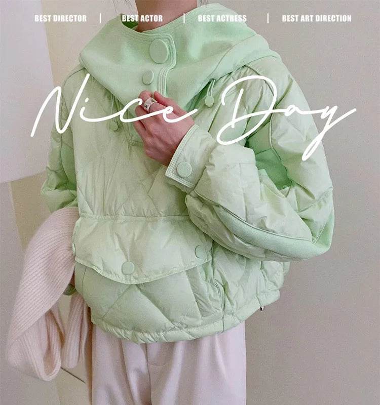 Candy Color Korean Down Jacket - P12 Hub Europe