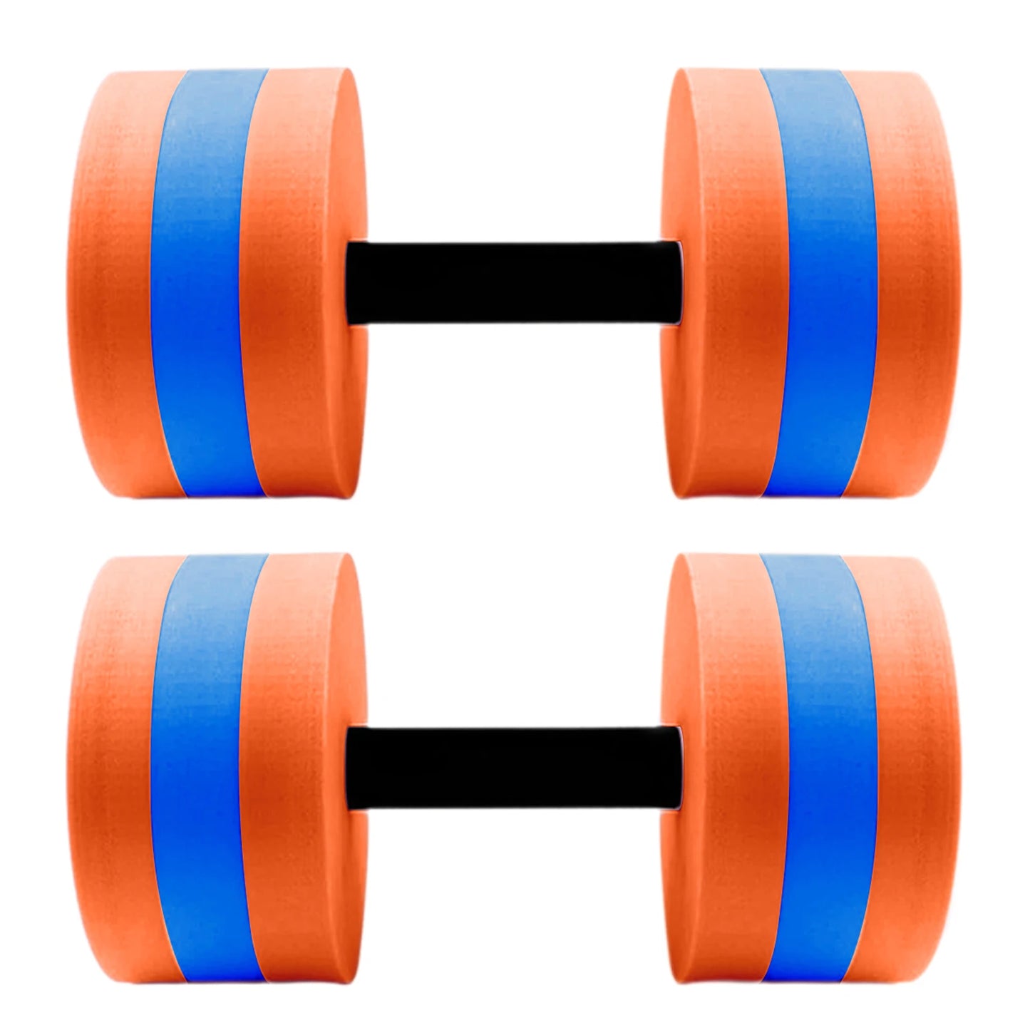 2pcs EVA Water Foam Floating Dumbbell Swimming Pool Water Weight Aerobics Automatic Float Aquatic Barbell Swim Fitness Dumbbell