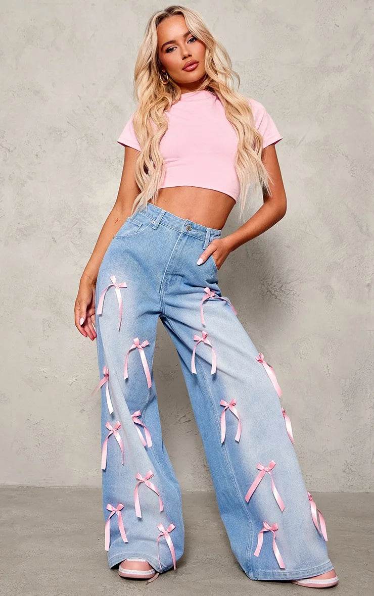 Sweet Bow Denim Jeans - P12 Hub Europe