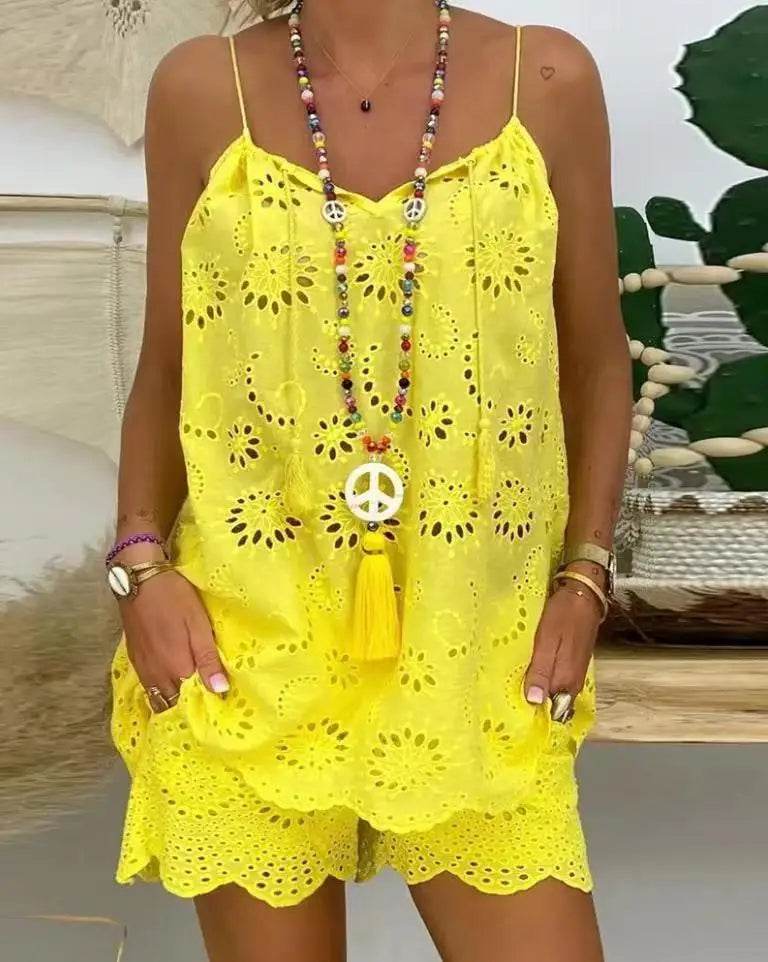 Embroidery Shorts Set - P12 Hub Europe