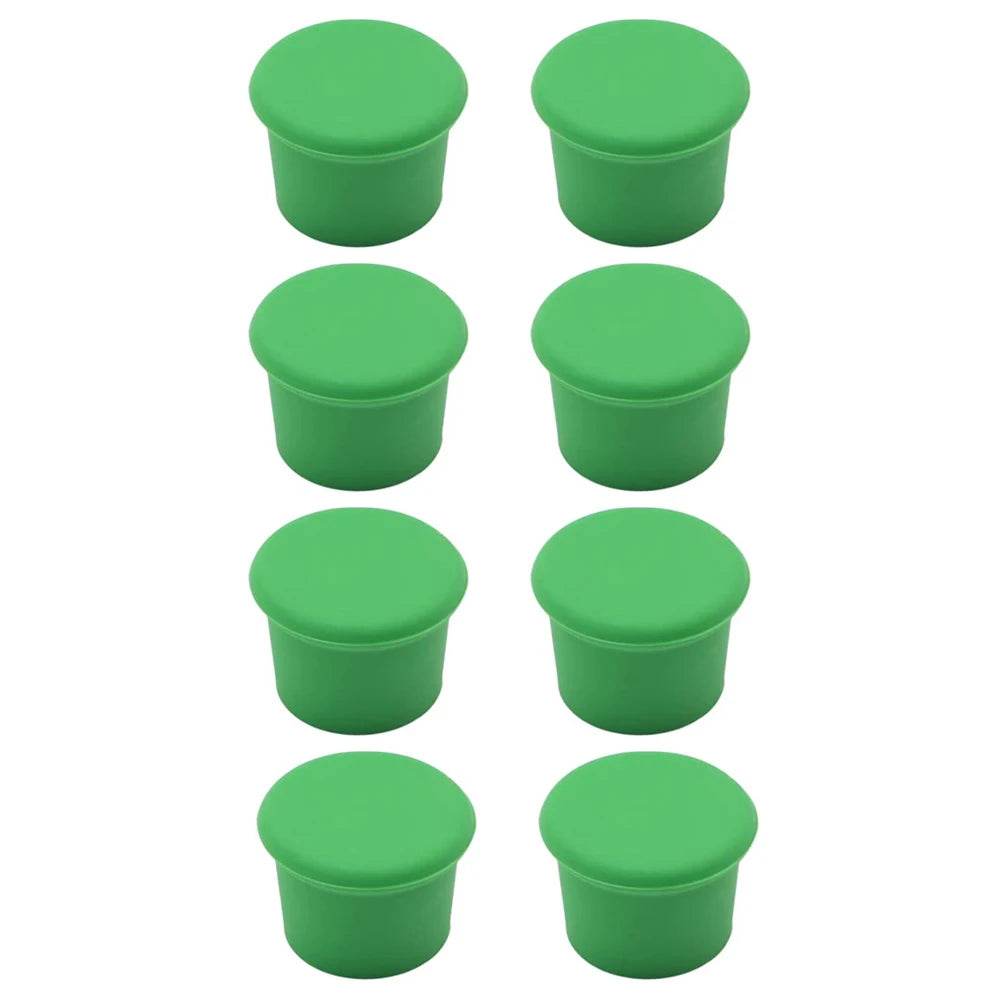 8Pcs Wine Stoppers Reusable Silicone Wine Corks Wine Bottle Stopper Beverages Beer Champagne Sealed Bottle Cap Keep Wine Fresh - P12 Hub Europe