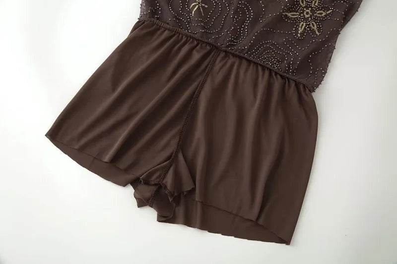 Sequin Baggy Wide Pants - P12 Hub Europe
