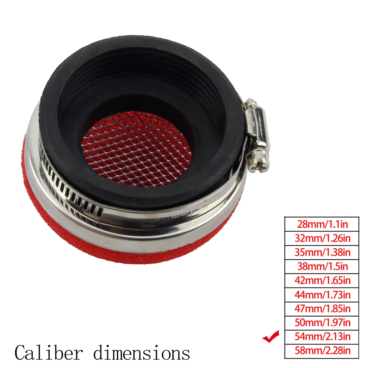 Motorcycle Air Filter Cleaner Air Filter 2 Stroke Engine Dirt Pit Bike Scooter 28/32/35/38/42/45/50/54/58MM Moto Parts
