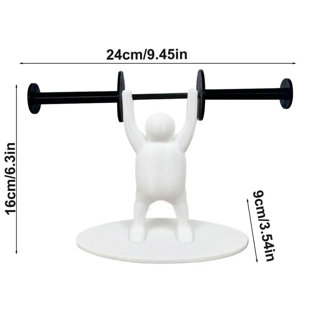 Weightlifting Figure Paper Towel Holder 3D Printing Decorative Bathroom Toilet Paper Stand Creative Tissue Roll Rack For Bedroom - P12 Hub Europe